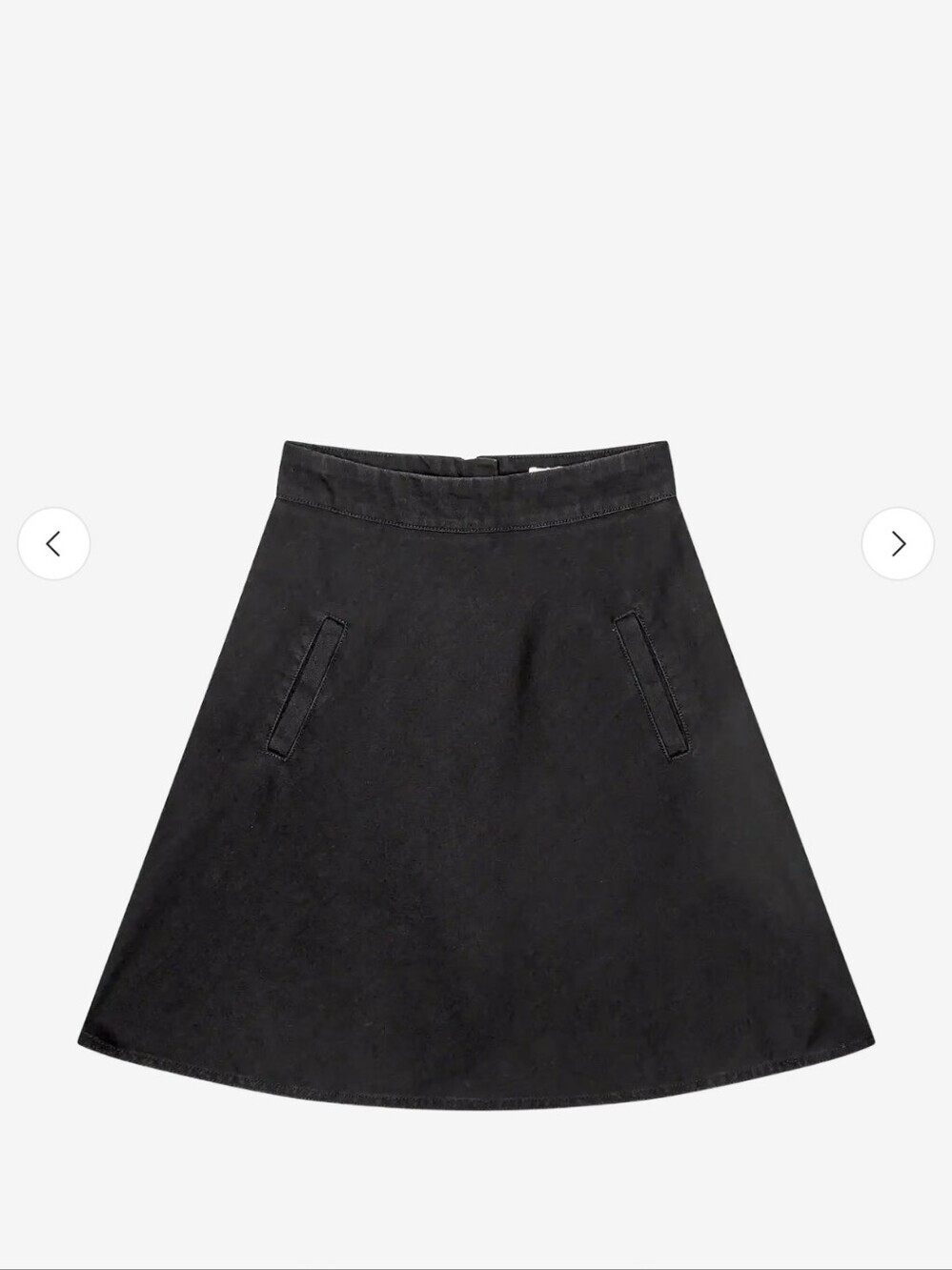 Mads Norgaard Stelly Black Denim Skirt